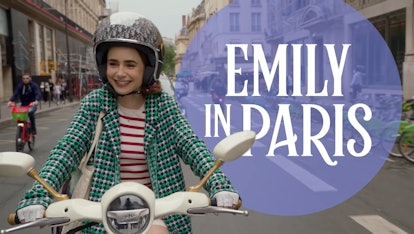 Piaggio Vespa X Christian Dior Scooter In Emily In Paris S02E06 Boiling  Point (2021)